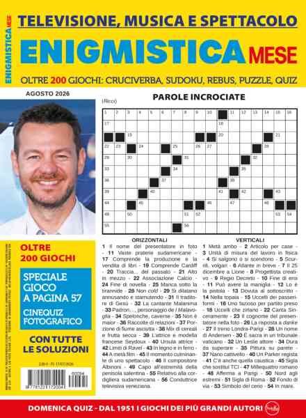 Enigmistica Mese – Agosto 2026 Cover