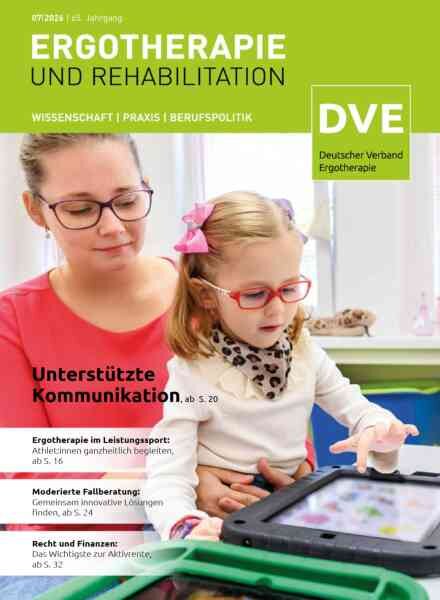 Ergotherapie und Rehabilition – Juli 2026 Cover
