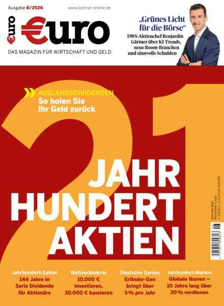 Euro – August 2026 Cover