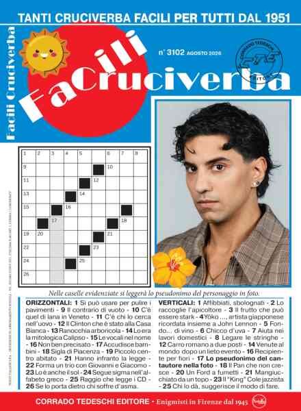 Facili Cruciverba – Agosto 2026 Cover