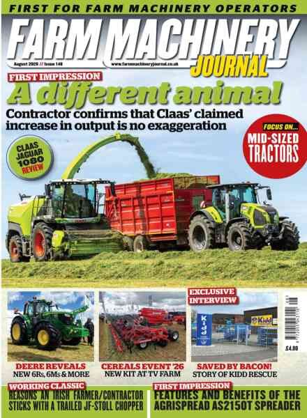 Farm Machinery Journal – August 2026 Cover