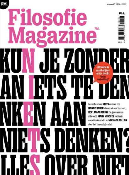 Filosofie Magazine – 7 2026 Cover