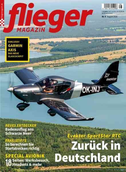 Fliegermagazin – August 2026 Cover