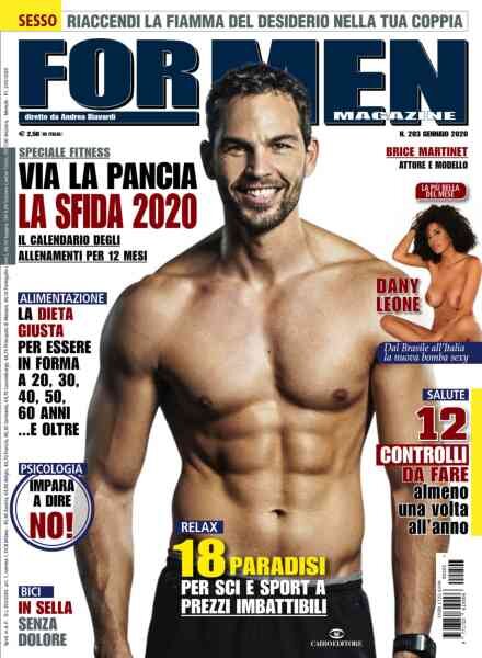 For Men Magazine – Gennaio 2020 Cover