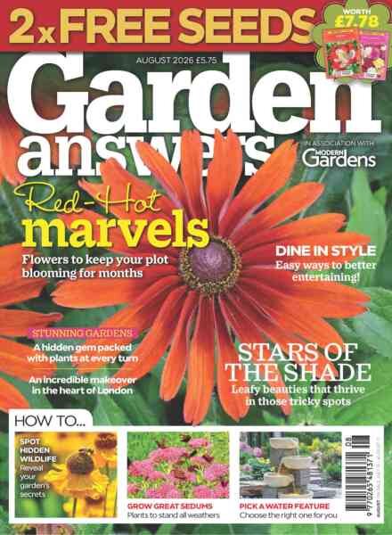 Garden Answers – August 2026 Cover