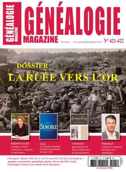Genealogie – Avril-Mai 2026 Cover