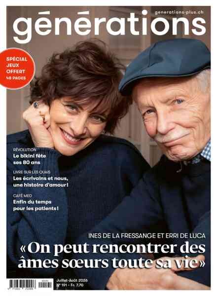 Generations – Juillet-Aout 2026 Cover