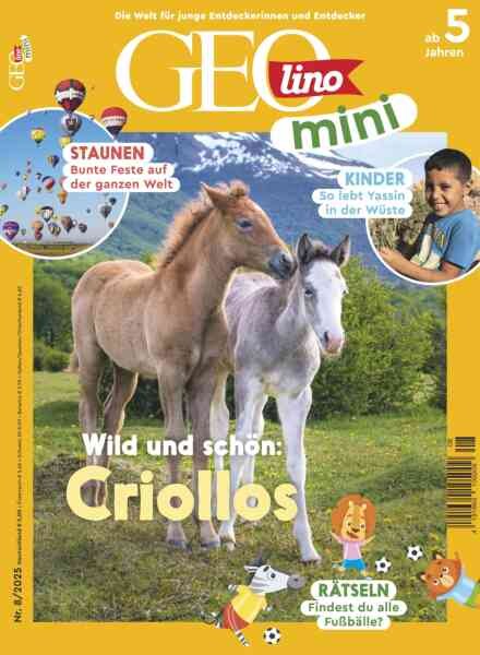 GEOlino mini – Nr 8 2025 Cover
