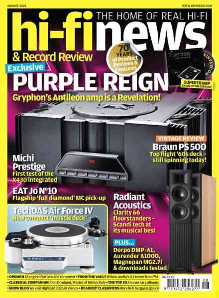 Hi-Fi News – August 2026 Cover