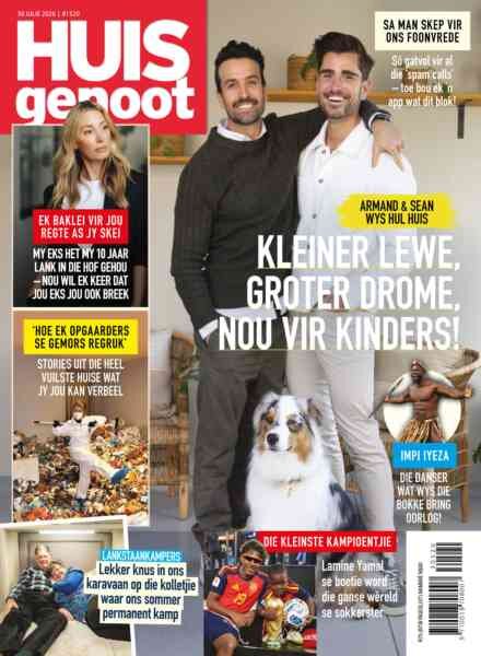 Huisgenoot – 30 July 2026 Cover