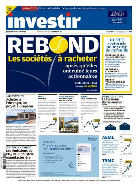 Investir – 18 Juillet 2026 Cover