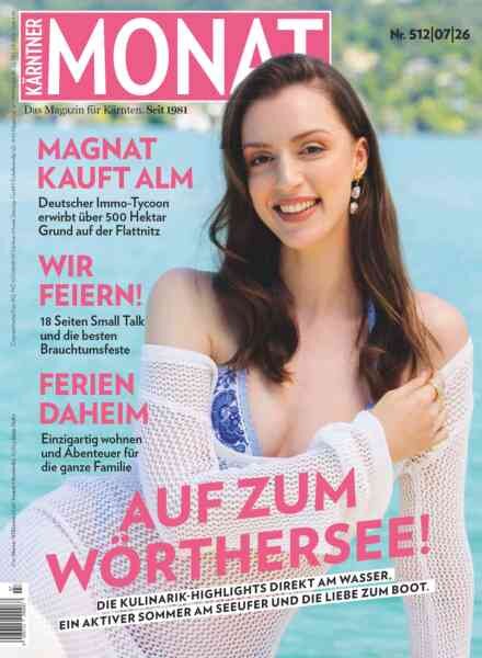 Karntner Monat – Juli 2026 Cover