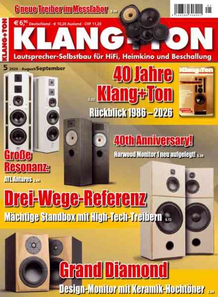 Klang+Ton – August-September 2026 Cover