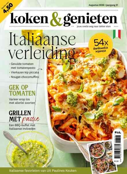 Koken & Genieten – Augustus 2026 Cover