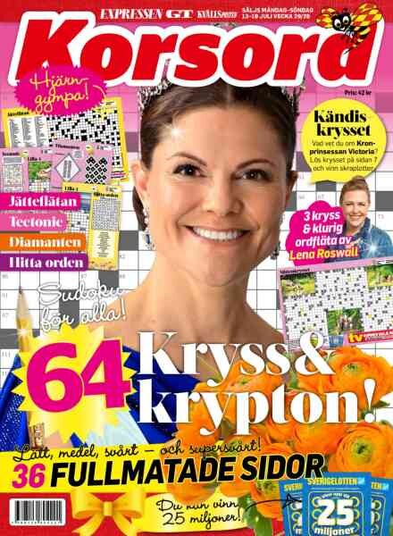 Korsord – 13 Juli 2026 Cover