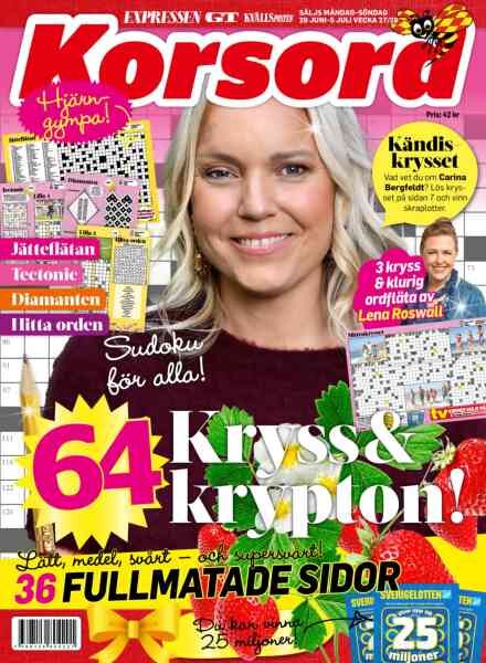 Korsord – 29 Juni 2026 Cover