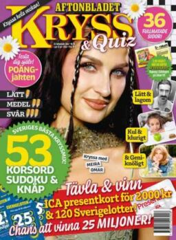 Kryss & Quiz – 6 Juli 2026