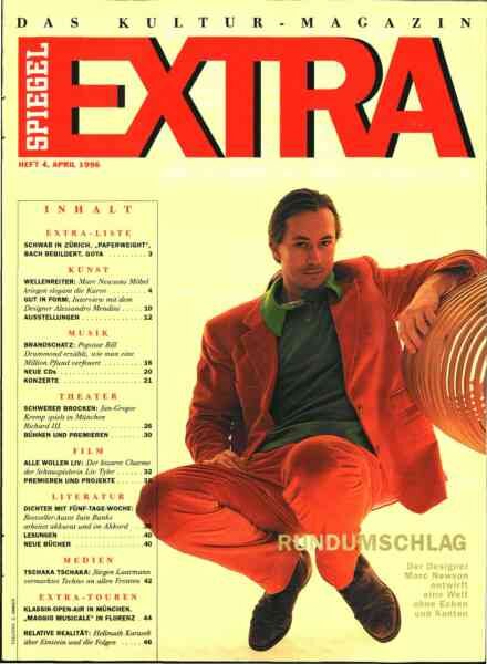 Kultur Spiegel – April 1996 Cover