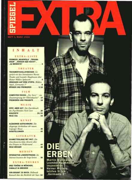 Kultur Spiegel – Marz 1996 Cover