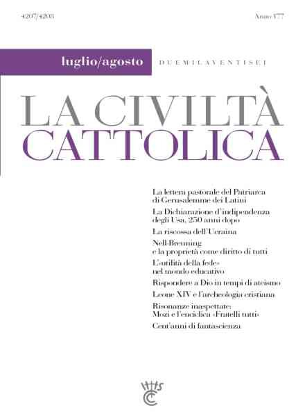 La Civilta Cattolica – Luglio-Agosto 2026 Cover