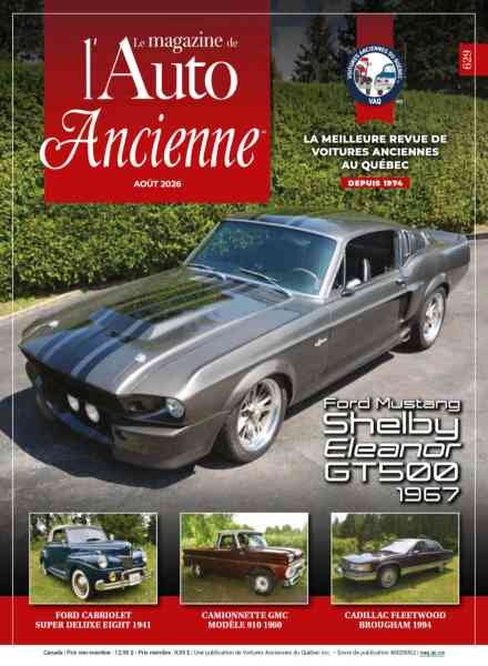 L’Auto Ancienne – Aout 2026 Cover