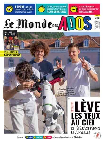 Le Monde des Ados – 22 Juillet 2026 Cover