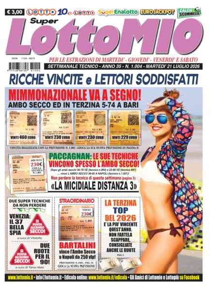 Lottomio del Giovedi – 21 Luglio 2026 Cover