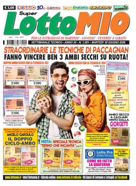 Lottomio del Giovedi – 30 Giugno 2026 Cover