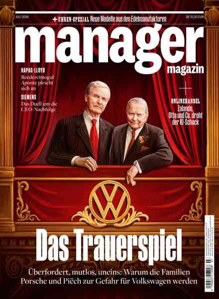 Manager Magazin – Juli 2026 Cover