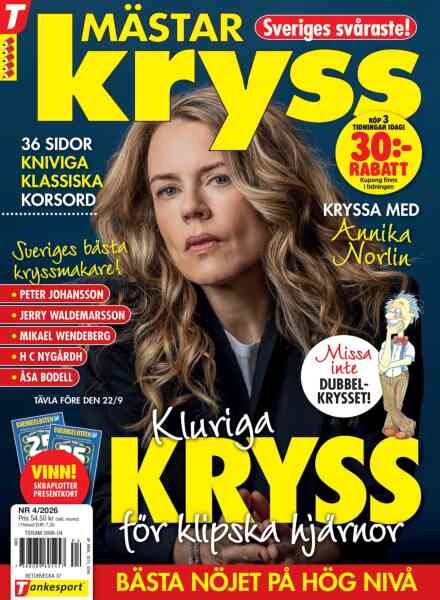 Mastarkryss – Juli 2026 Cover