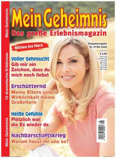 Mein Geheimnis – Juli-August 2026 Cover