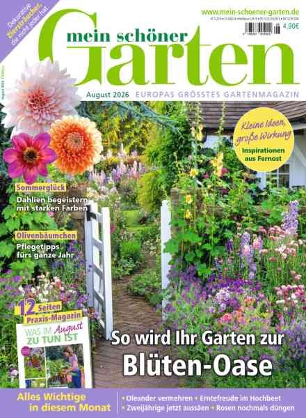 Mein schOner Garten – August 2026 Cover