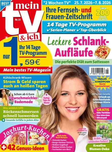 mein TV und ich – 16 Juli 2026 Cover