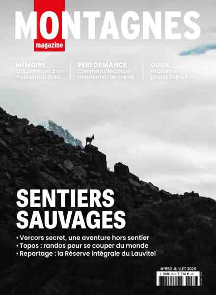 Montagnes Magazine – Juillet 2026 Cover