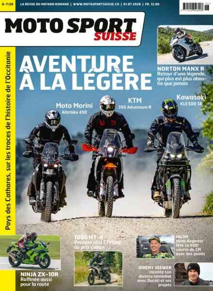 Moto Sport Suisse – Juillet 2026 Cover