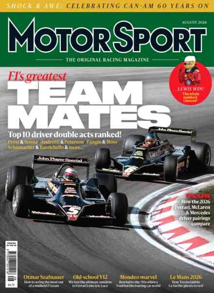 Motor Sport Magazine – August 2026 Cover