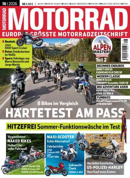 Motorrad – 16 Luglio 2026 Cover