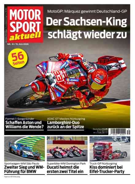 Motorsport aktuell – 14 Juli 2026 Cover