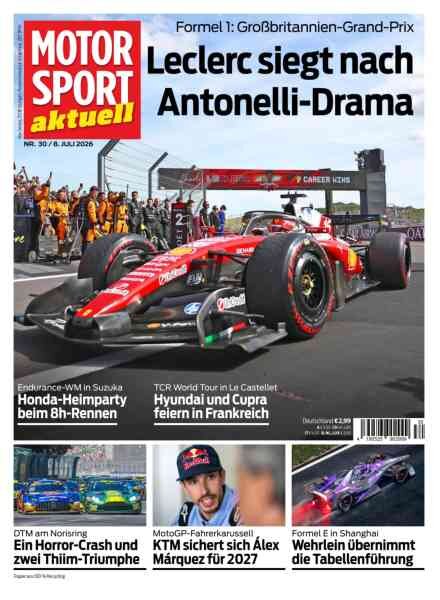 Motorsport aktuell – 7 Juli 2026 Cover
