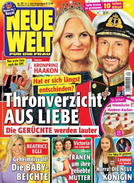 Neue Welt – 15 Juli 2026 Cover