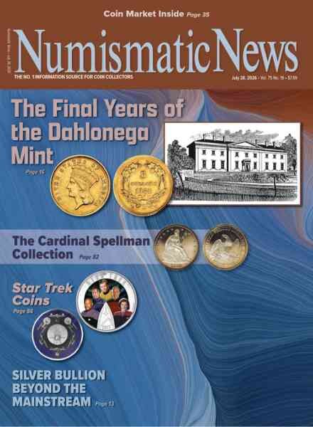 Numismatic News – July 28 2026 Cover