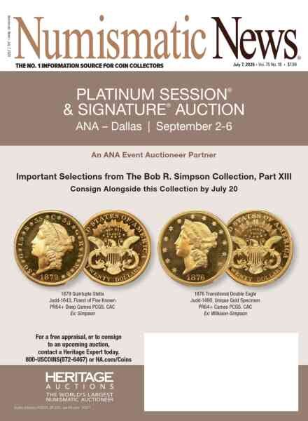 Numismatic News – July 7 2026 Cover
