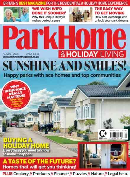 Park Home & Holiday Living – August 2026 Cover