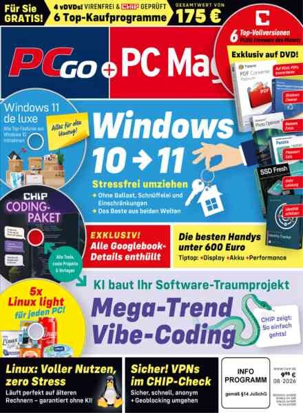 PC Magazin PCgo – August 2026 Cover