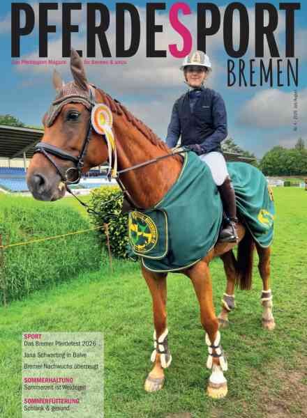 Pferdesport Bremen – Juli-August 2026 Cover