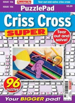 PuzzleLife PuzzlePad Criss Cross Super – July 2026