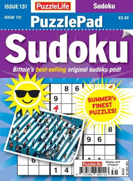 PuzzleLife PuzzlePad Sudoku – July 2026 Cover
