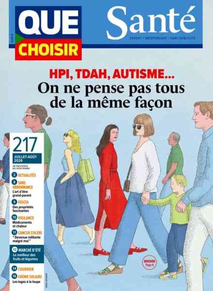 Que Choisir Sante – Juillet-Aout 2026 Cover