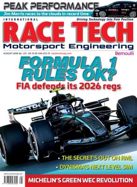 Race Tech – August 2026 Cover