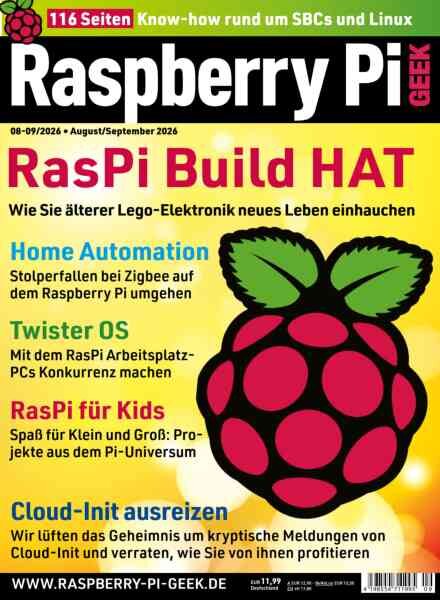 Raspberry Pi Geek – August-September 2026 Cover